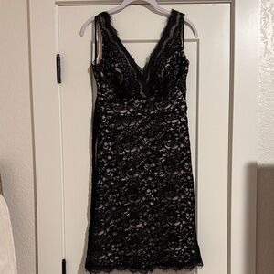 White House Black Market Black Lace Chemise